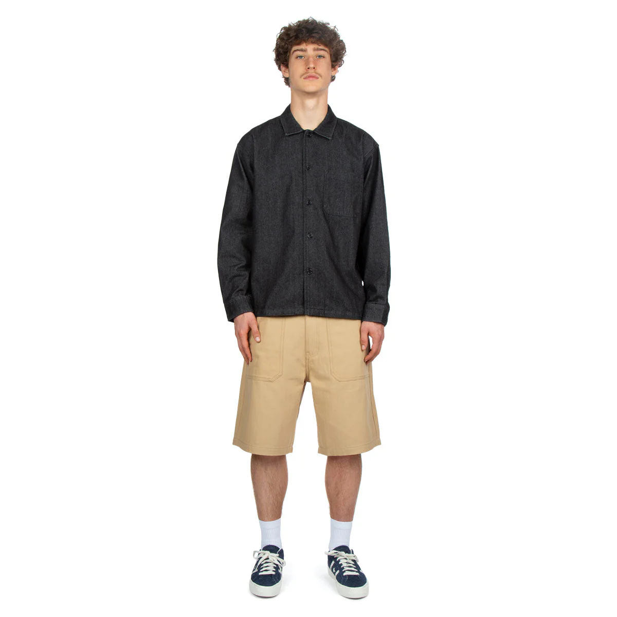 CCS Surplus Herringbone Shorts - Khaki - Image 3