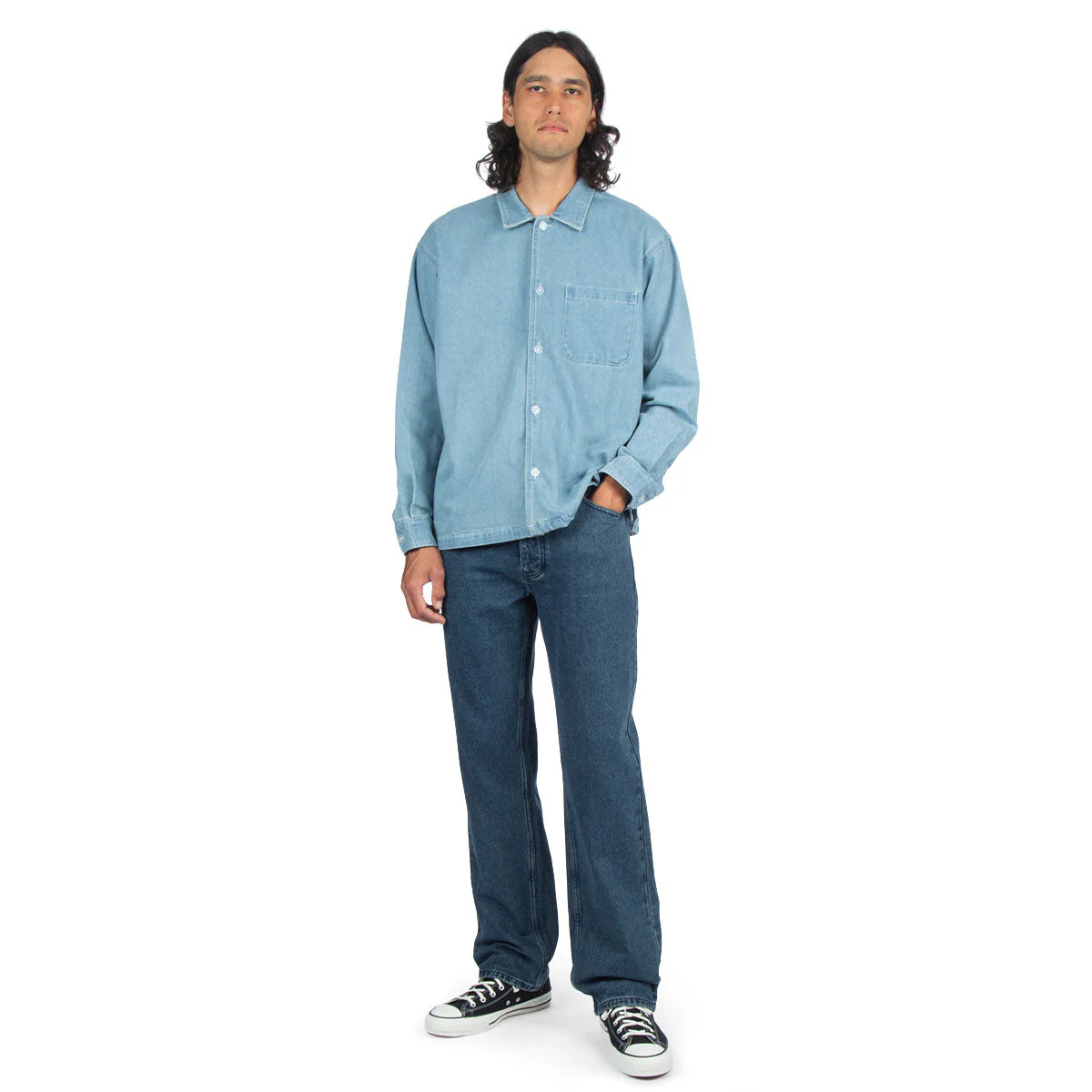 CCS Western Straight Denim Jeans - True Blue - Image 3