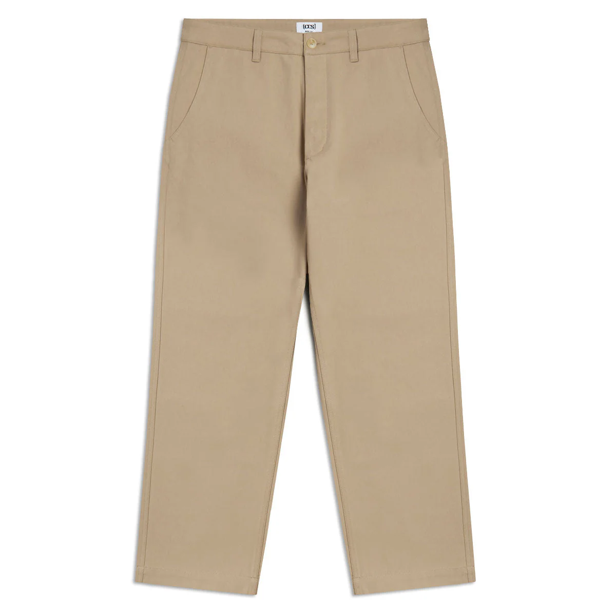 CCS Wide Leg Chino Pants - Khaki - Image 3
