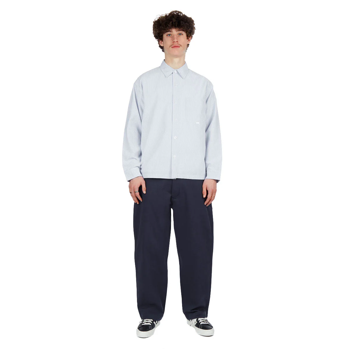 CCS Wide Leg Chino Pants - Navy - Image 4