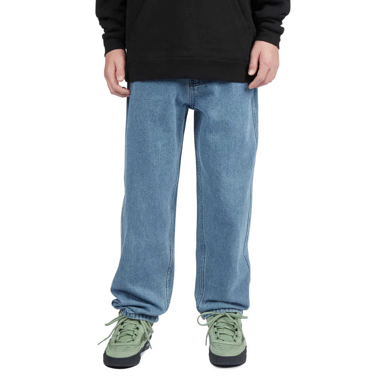CCS Youth Baggy Taper Denim Jeans - Medium Blue