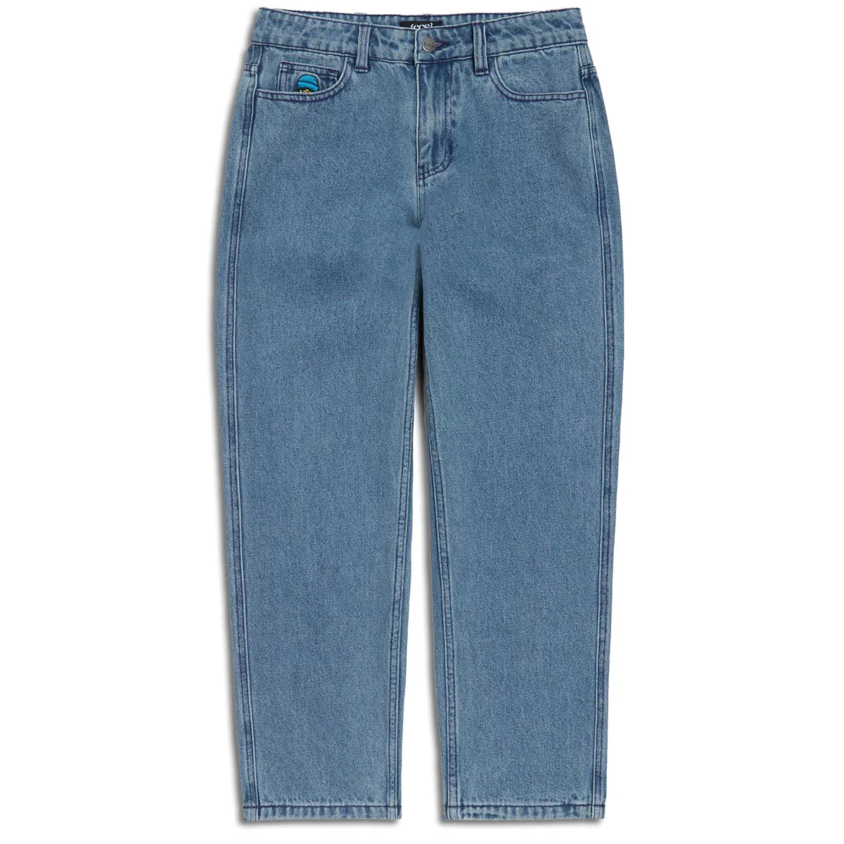 CCS Youth Baggy Taper Denim Jeans - Medium Blue - Image 3