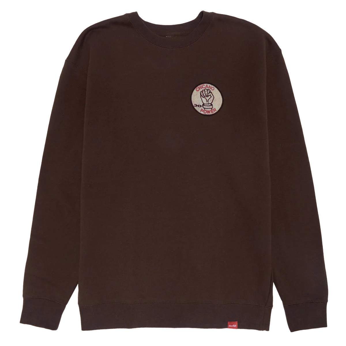 Chocolate Chicano Power Crew Sweatshirt - Chocolate