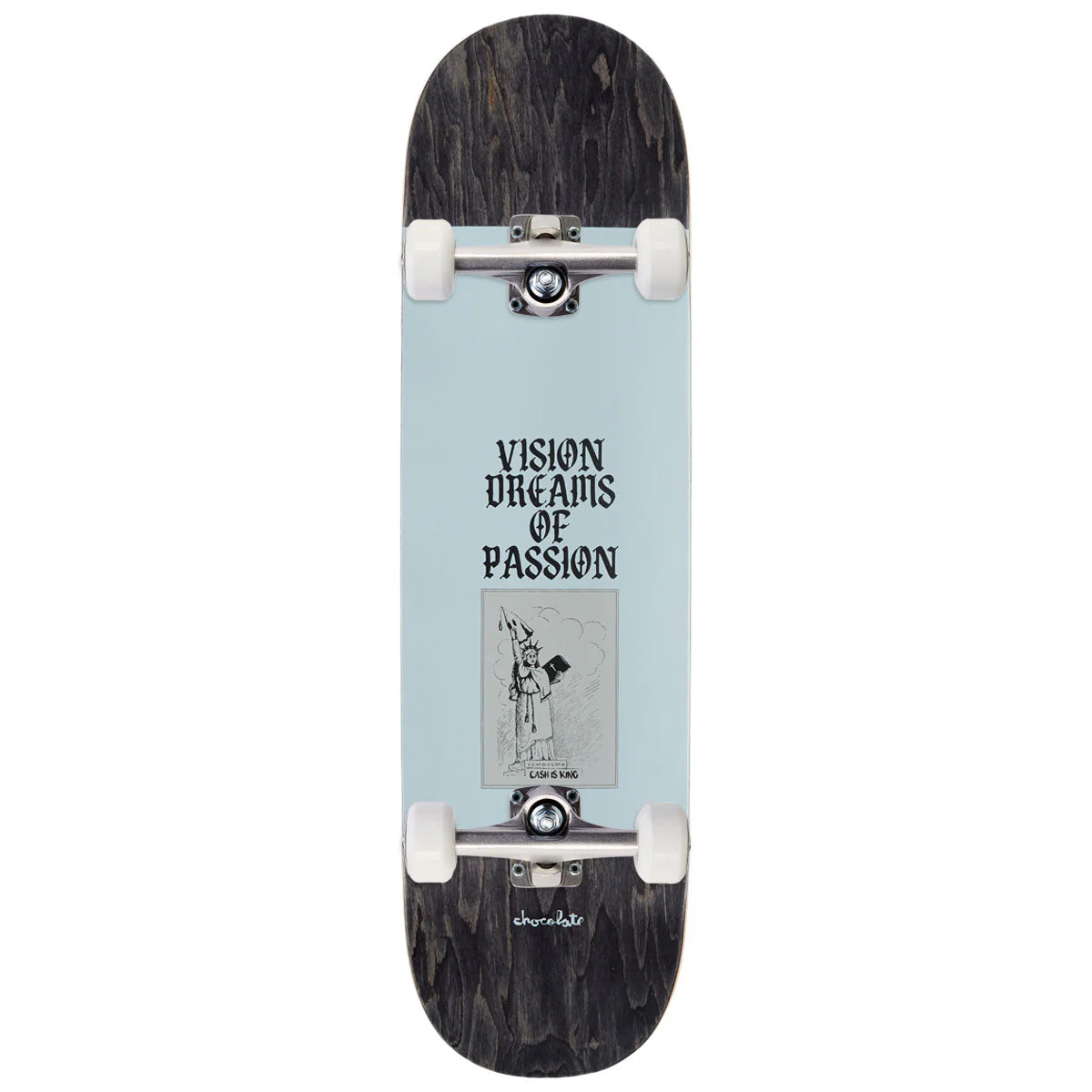 Chocolate Herrera White Lines Skateboard Complete - 8.50"
