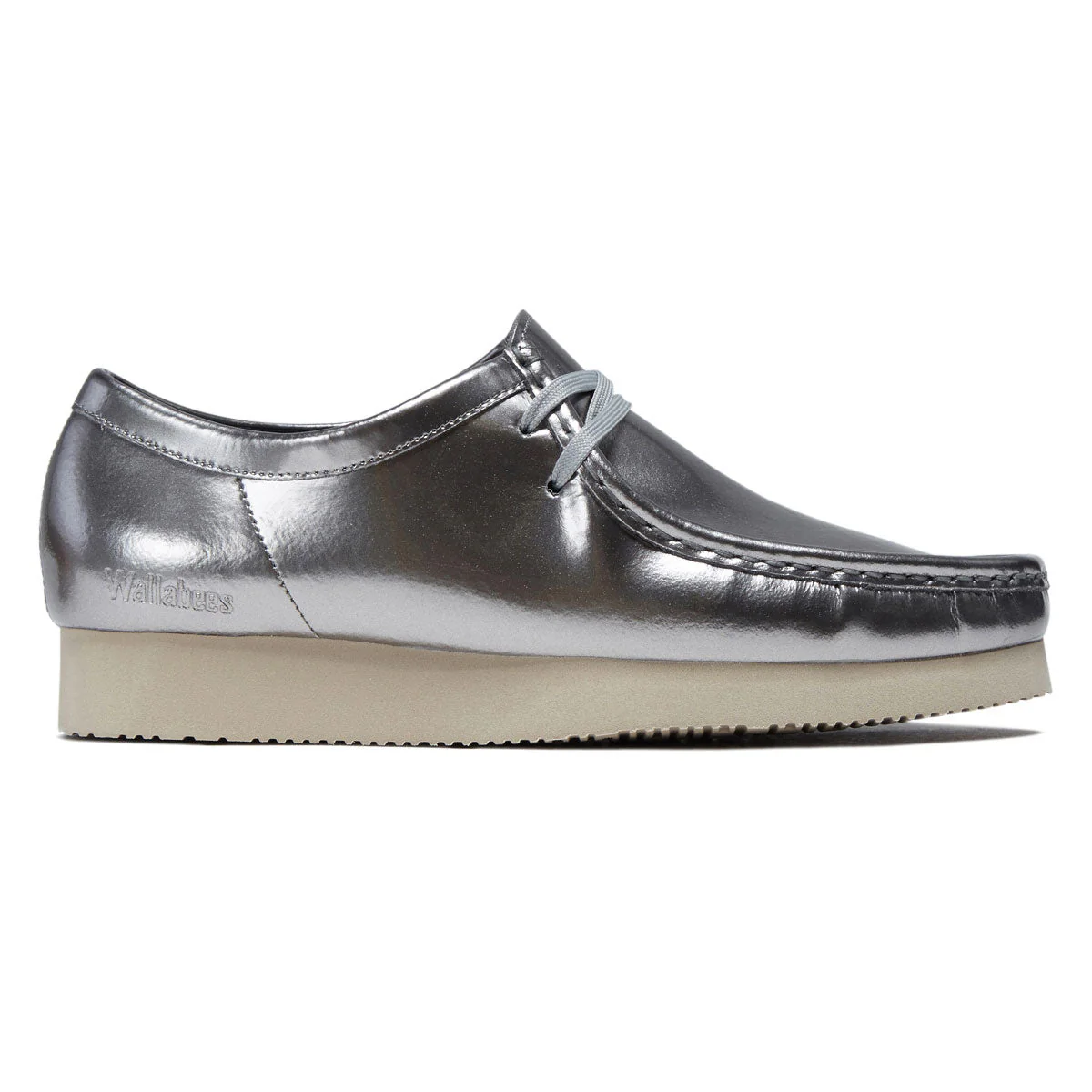 Clarks Wallabee Shoes - Silver