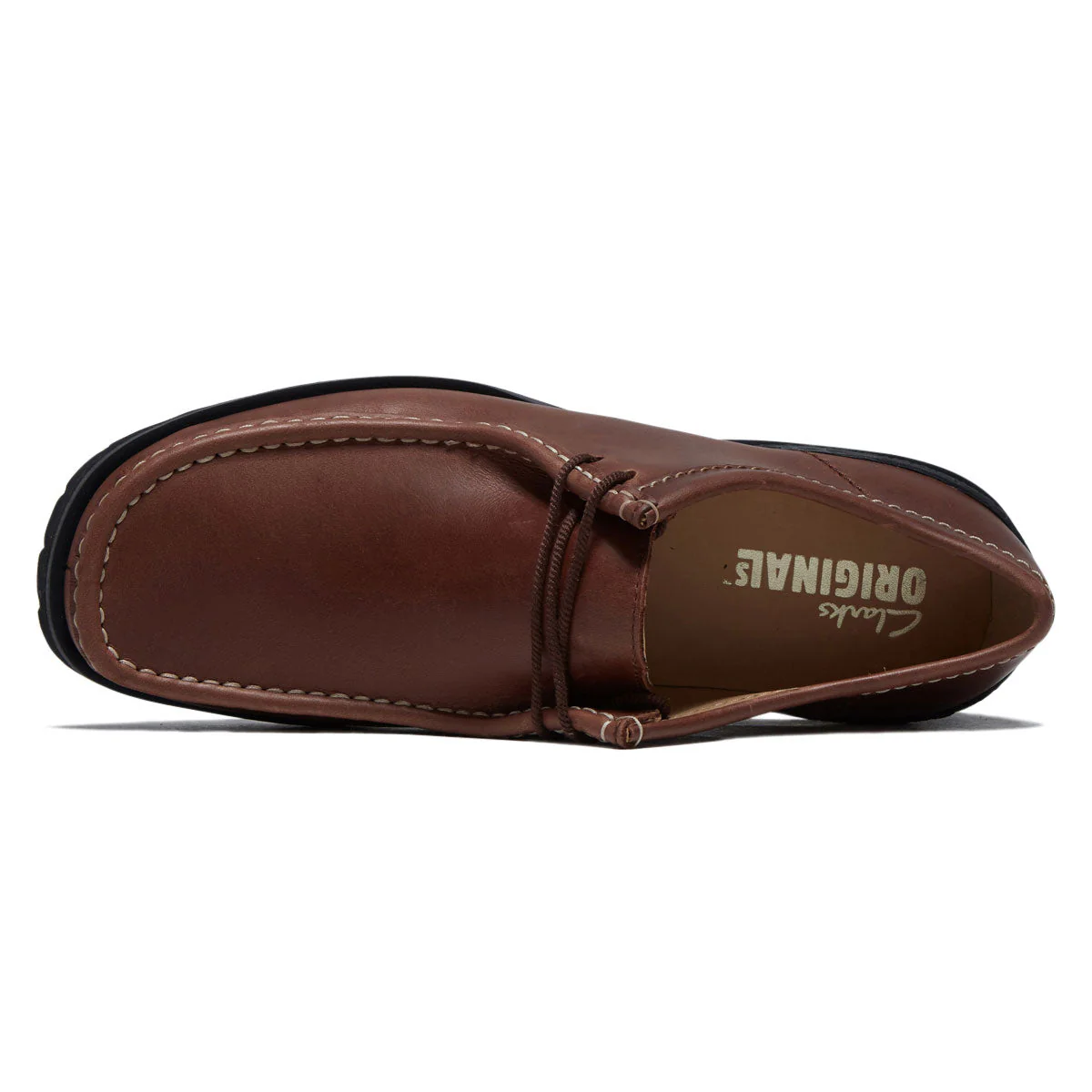 Clarks Wallabee Yukoner Shoes - Brown Leather - Image 3