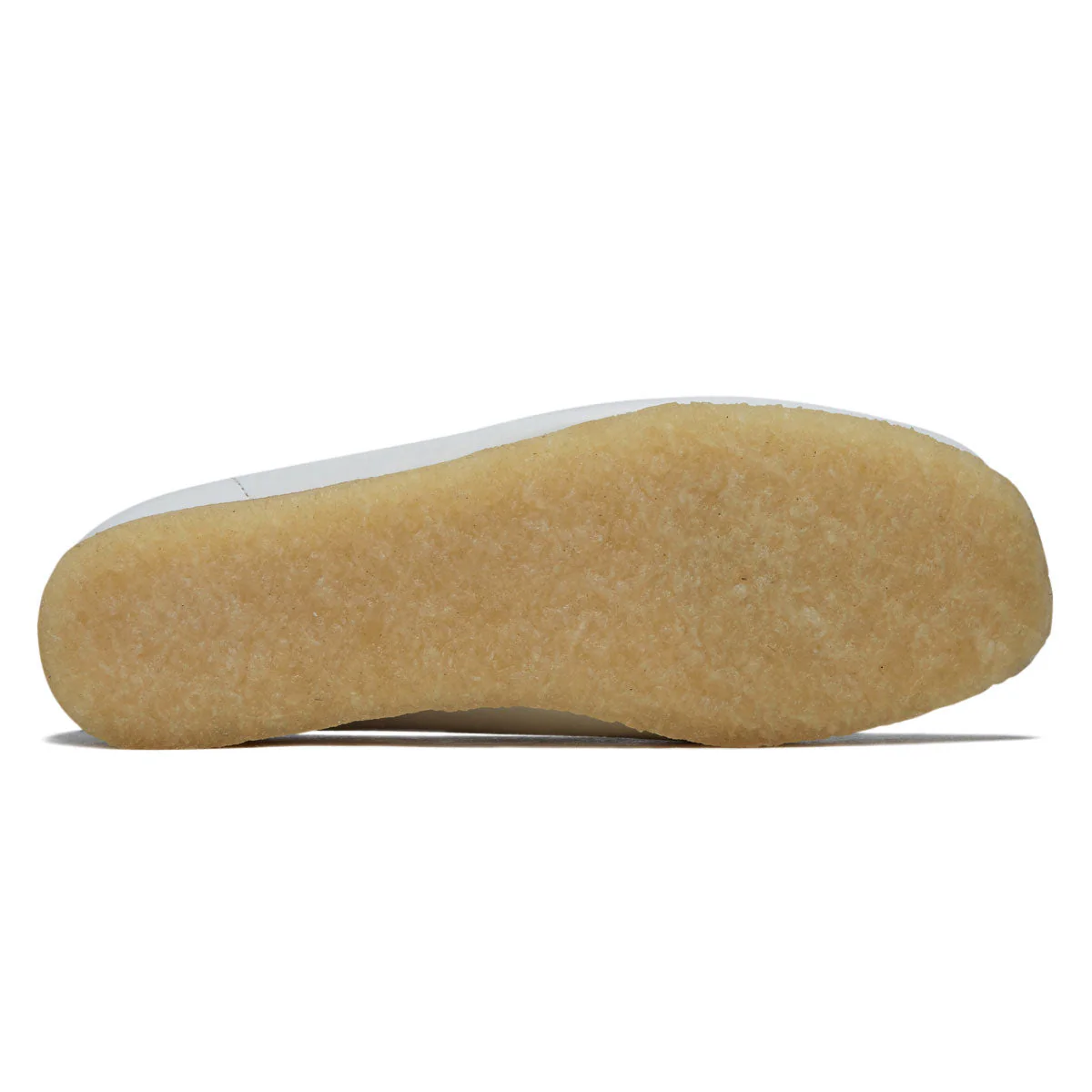 Clarks Womens Wallabee Shoes - White Grain Leather - Image 4