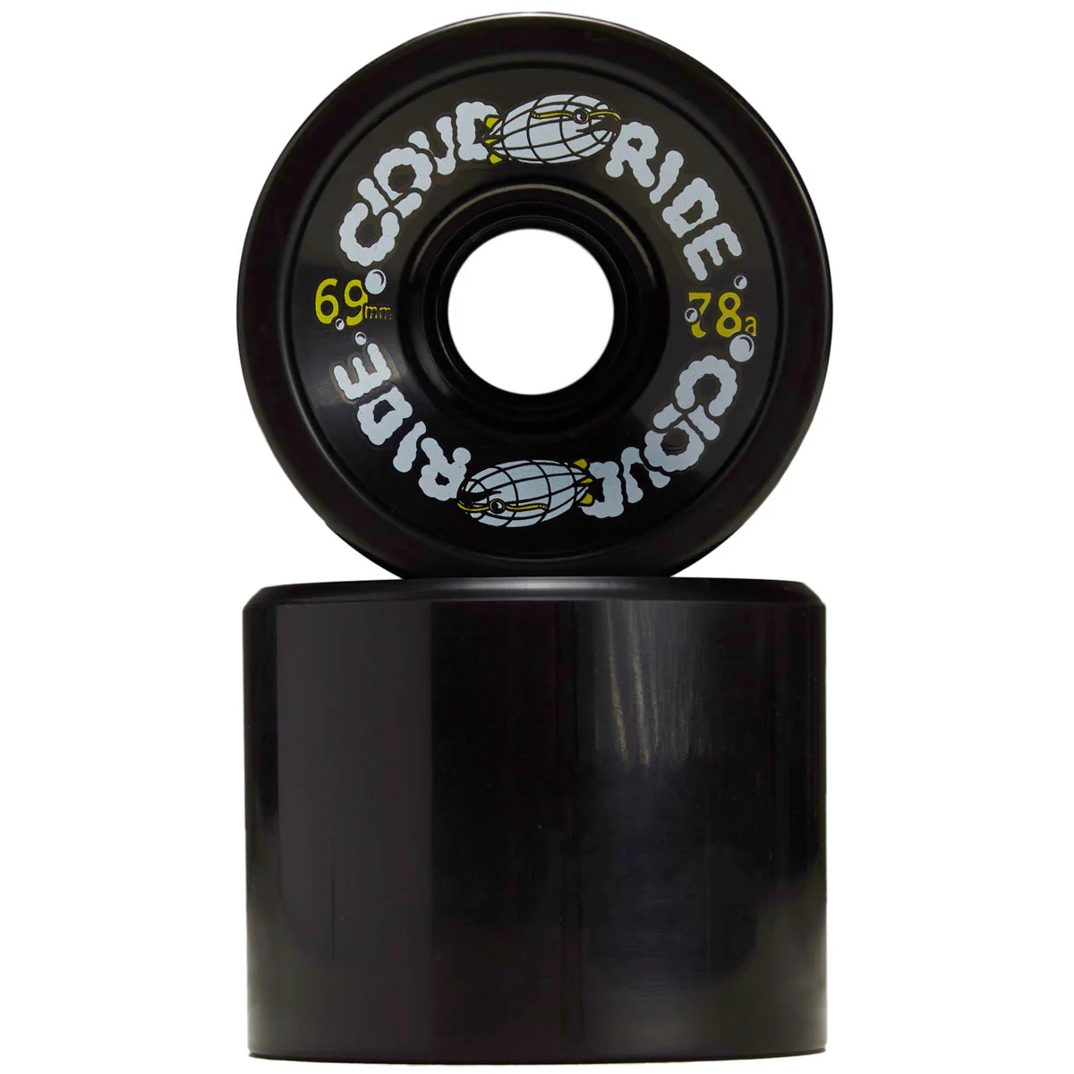 Cloud Ride Cruiser 78a Longboard Wheels - Black - 69mm - Image 2