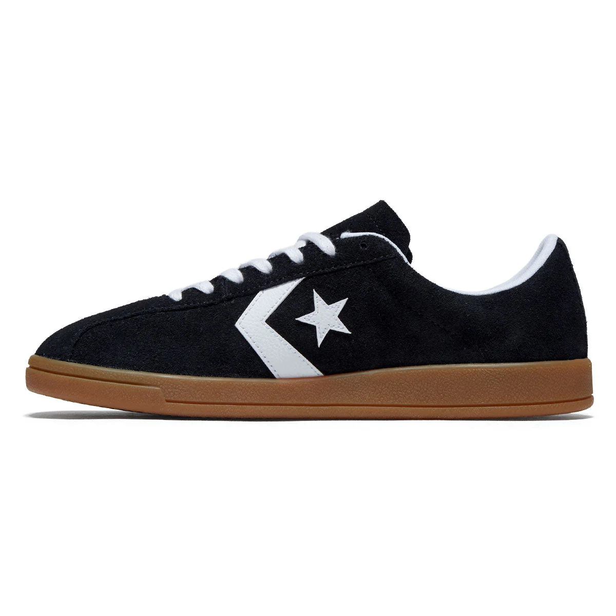 Converse All Star Classic Trainer Suede Ox Shoes - Black/White/Gum - Image 2
