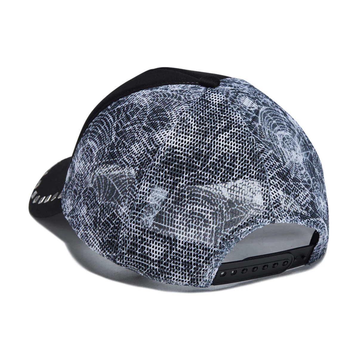 Corduroy Stud Trucker Hat - Black - Image 2