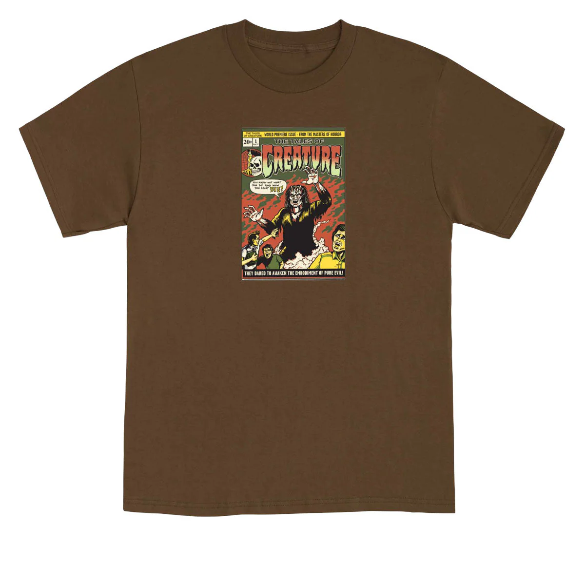 Creature Comic Book Relic T-Shirt - Dark Chocolate