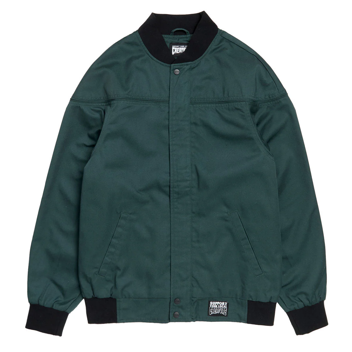 Creature Hesher Bomber Jacket - Hunter Green