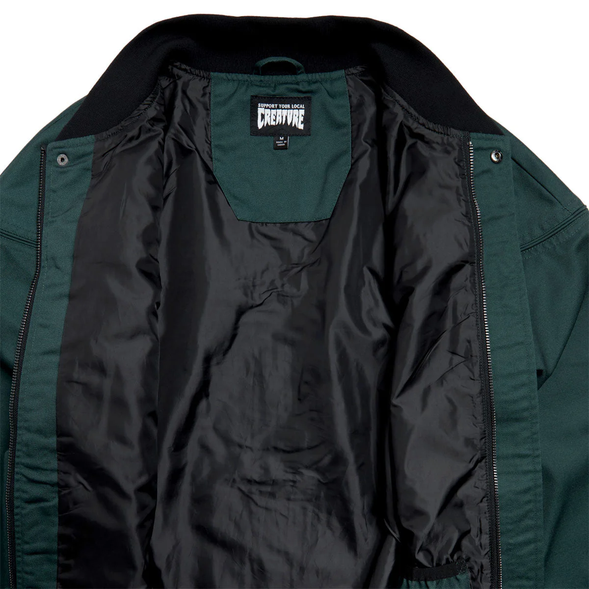 Creature Hesher Bomber Jacket - Hunter Green - Image 5