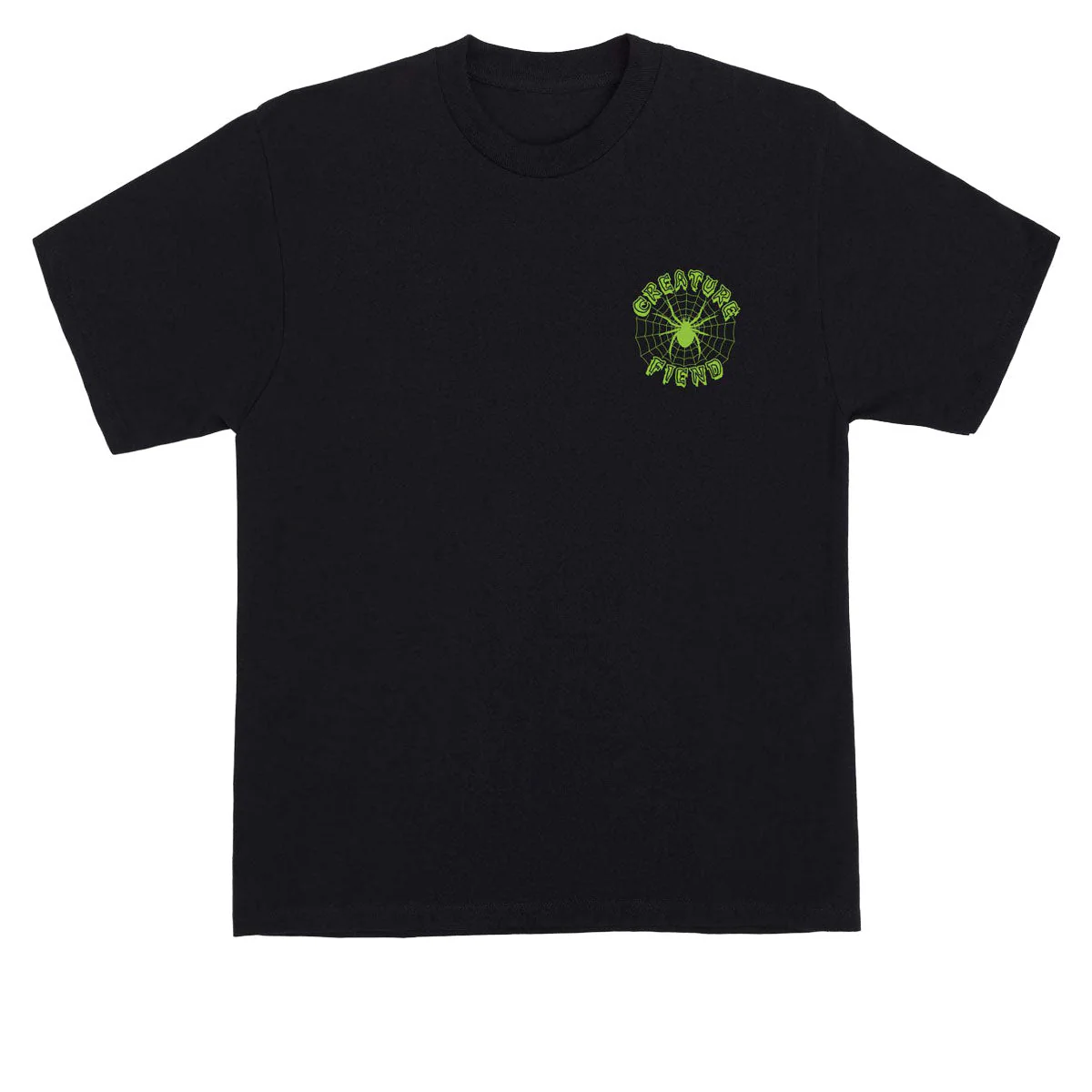 Creature Web Chest T-Shirt - Black