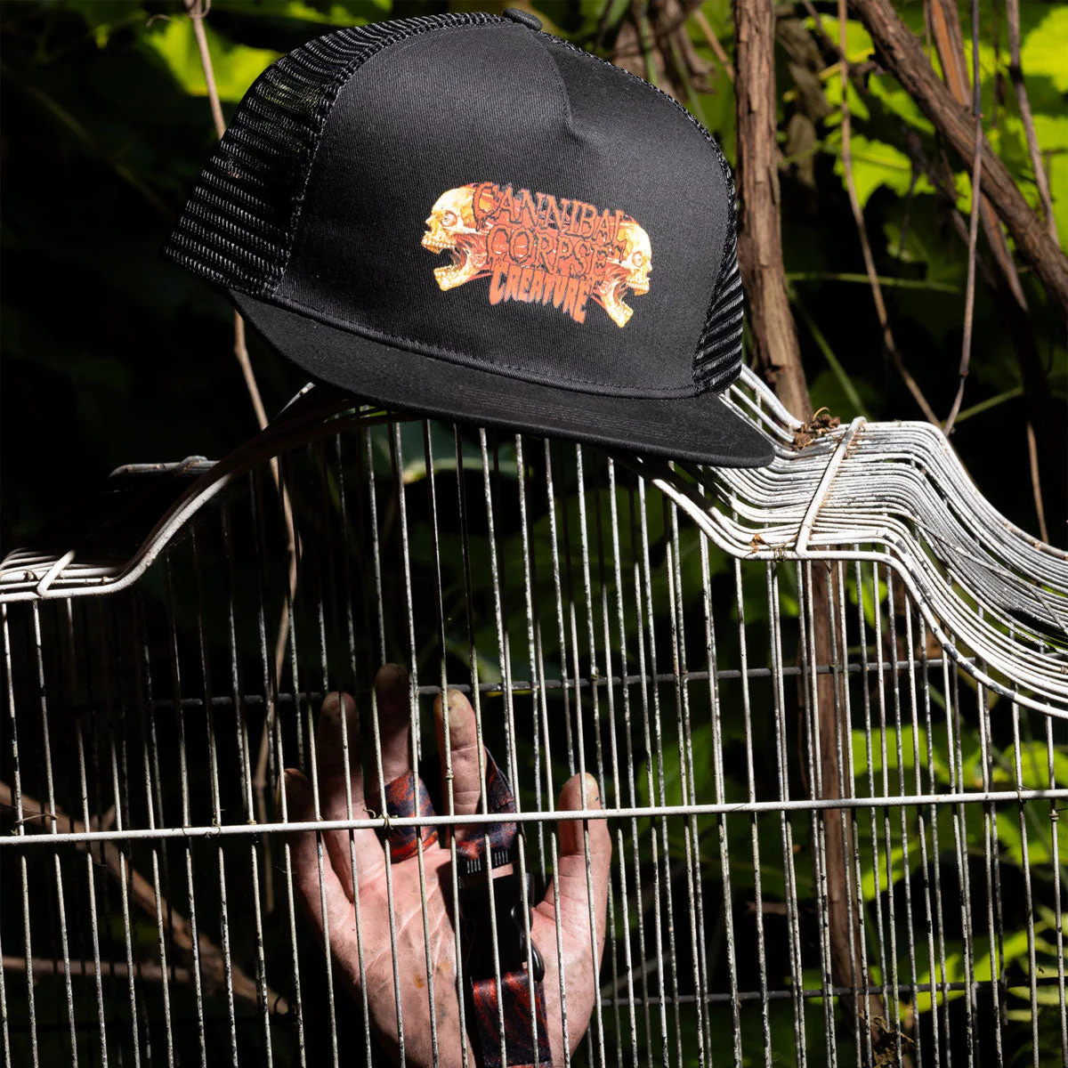 Creature x Cannibal Corpse Snapback Hat - Black - Image 5