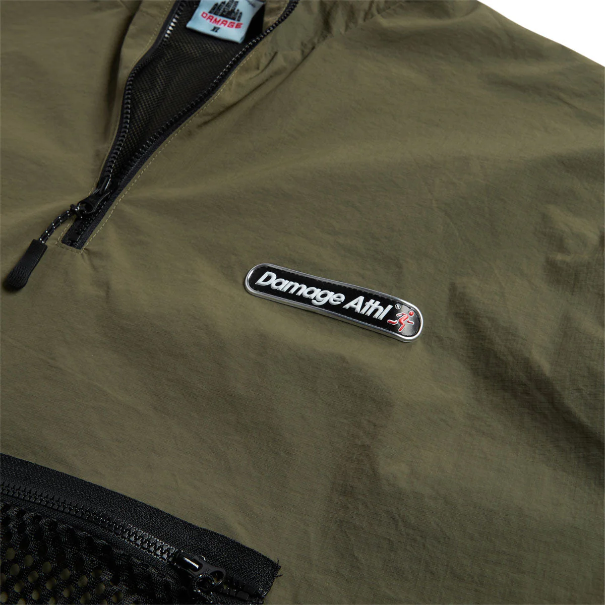 Damage Tundra 1/4 Zip Jacket - Military Green - Image 3