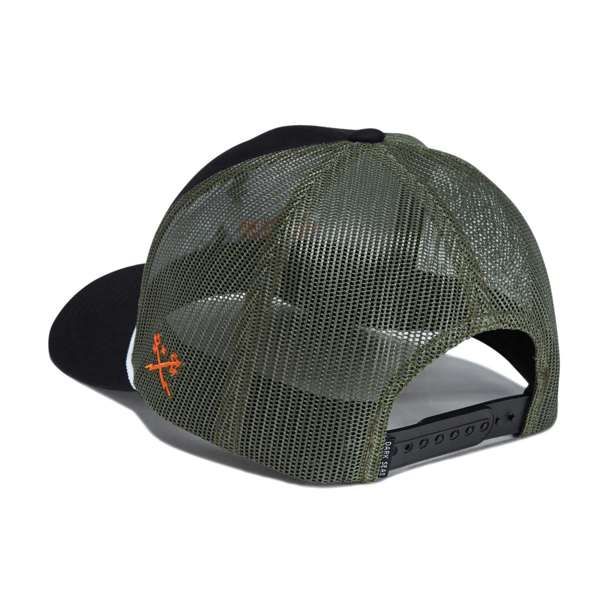 Dark Seas Bucked Hat - Black/Olive - Image 2