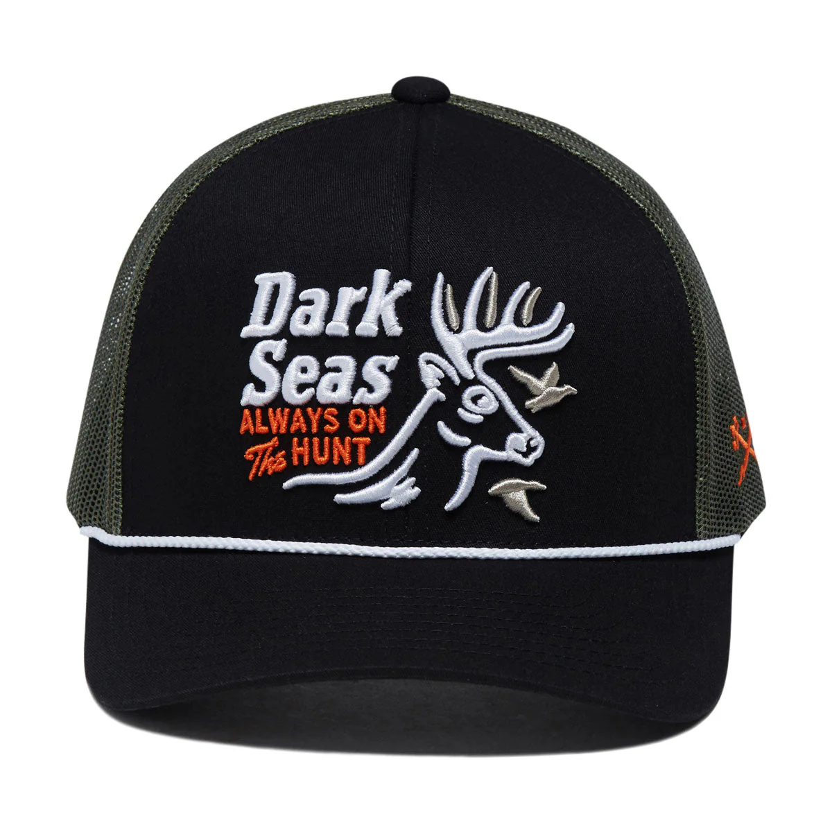 Dark Seas Bucked Hat - Black/Olive - Image 3