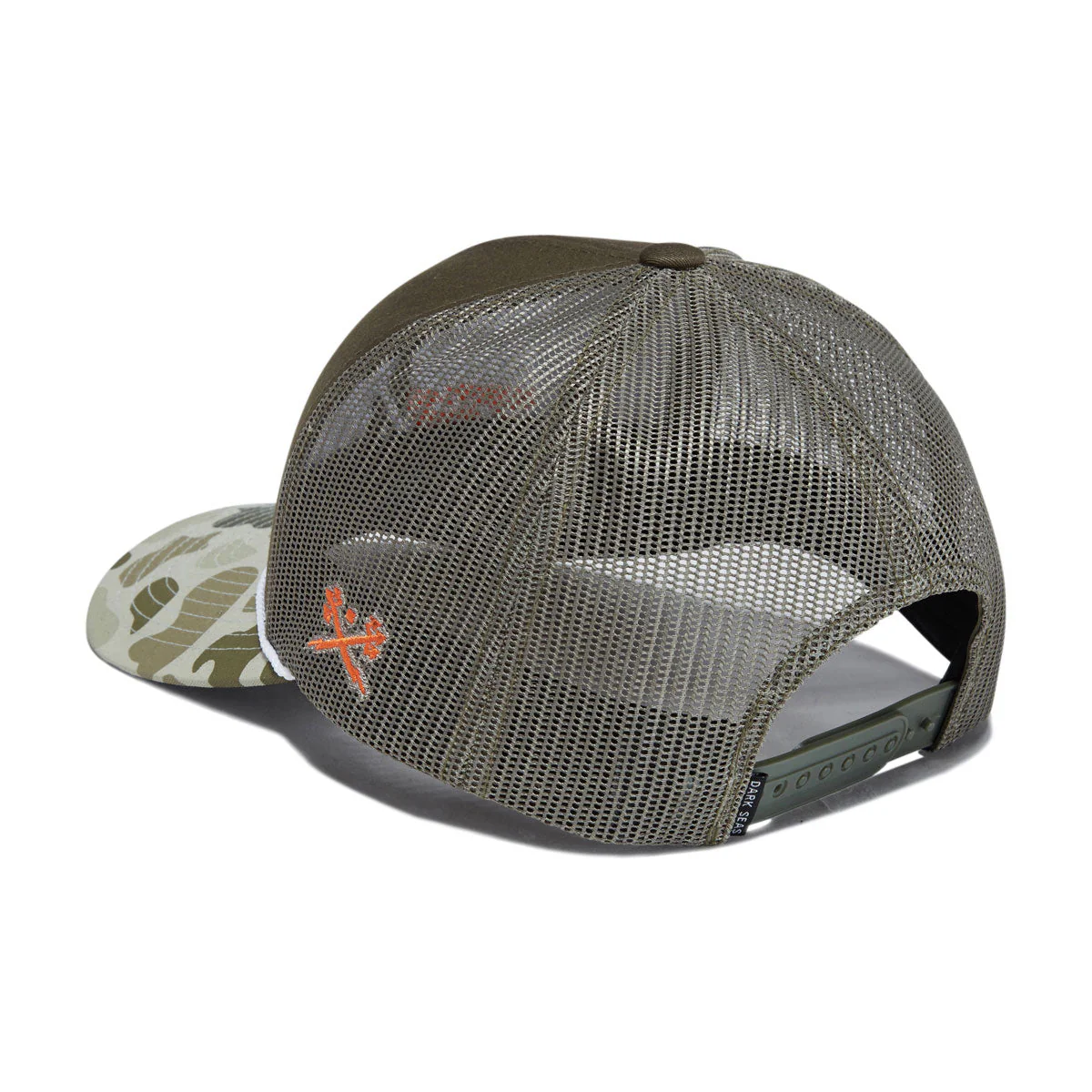 Dark Seas Bucked Hat - Olive/Camo - Image 2