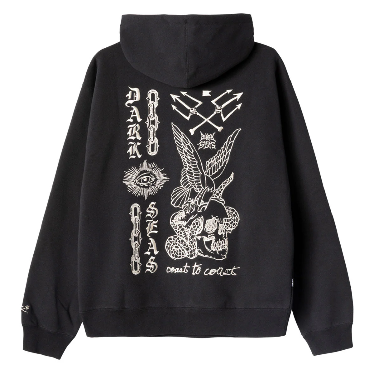 Dark Seas Mesa Heavyweight Hoodie - Black - Image 2