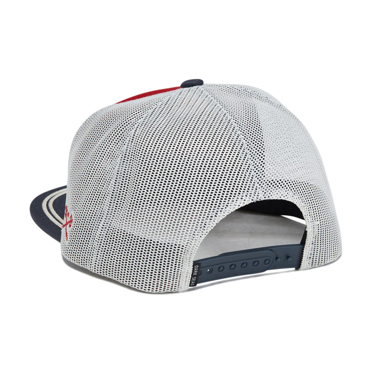 Dark Seas Newport Hat - Red/Blue - Image 2