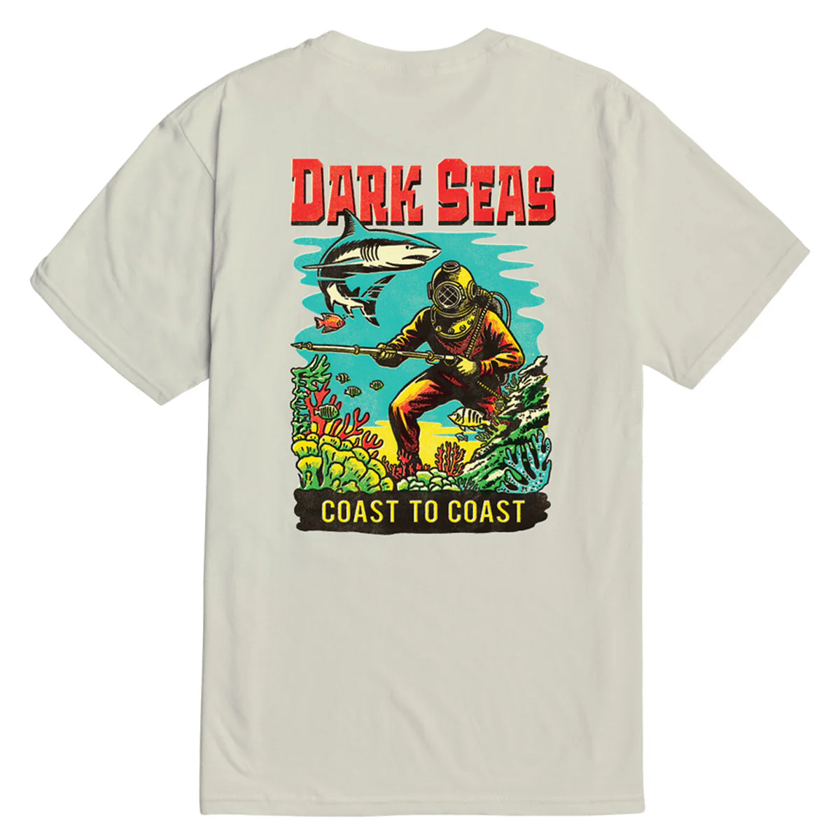 Dark Seas Water Decal Premium T-Shirt - Cream