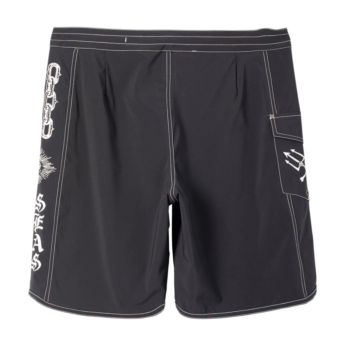 Dark Seas Windward Boardshorts - Black - Image 2