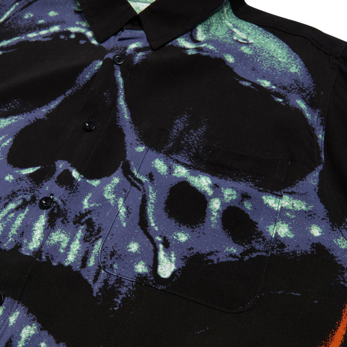 Deathwish Boiling Point Rayon Button Up Shirt - Black - Image 3