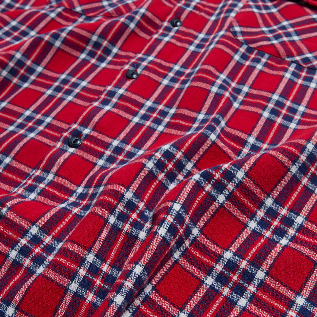 Deathwish Classic Flannel Shirt - Red/Blue - Image 5