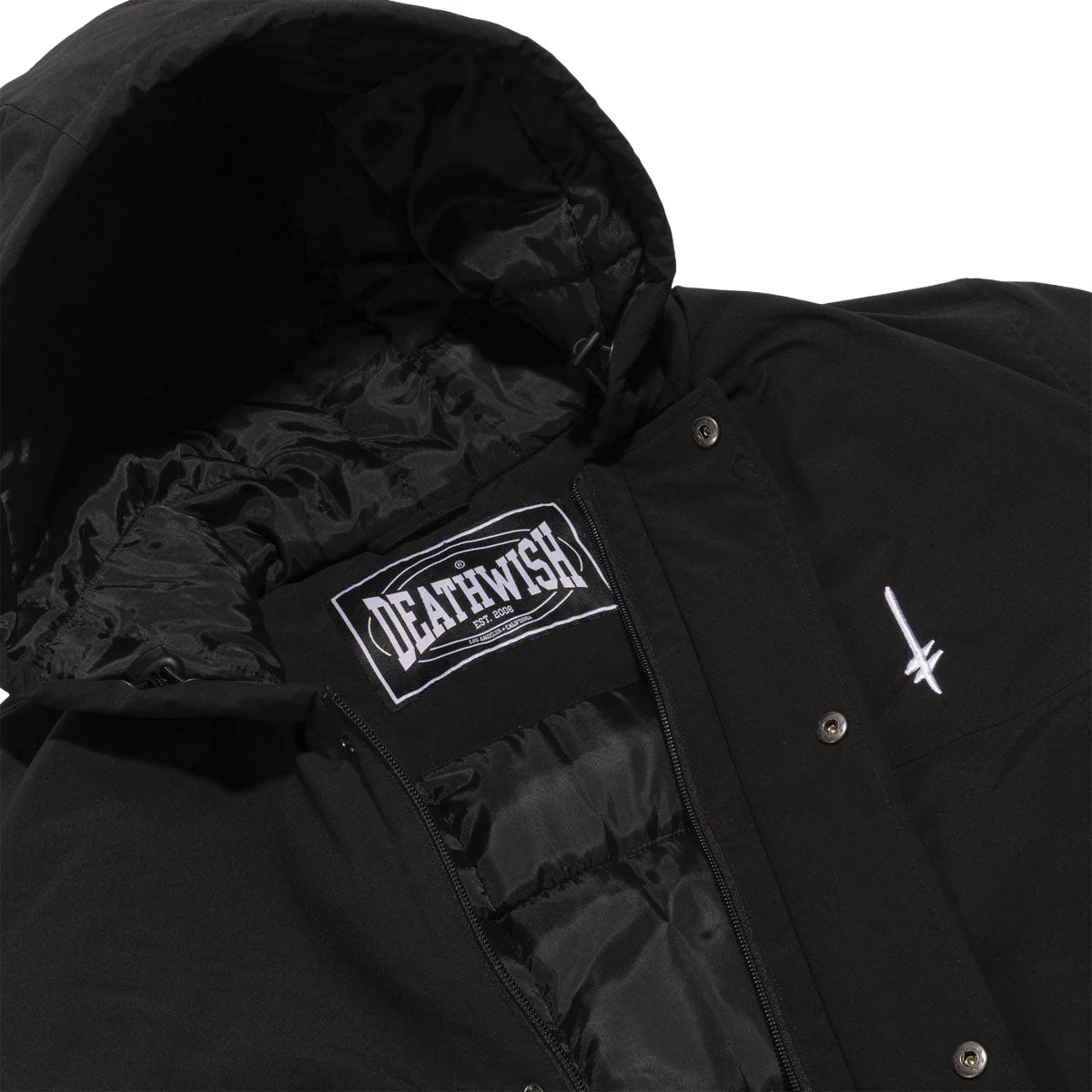 Deathwish Hometown Parka Jacket - Black - Image 5