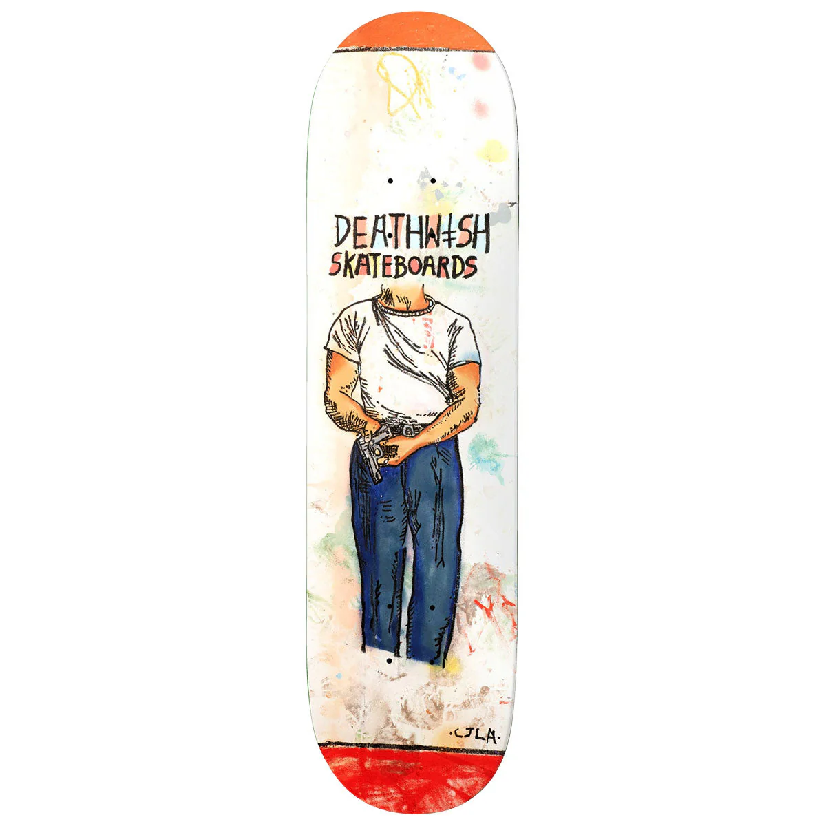 Deathwish Yuri Facchini Strapped Skateboard Deck - 8.25"