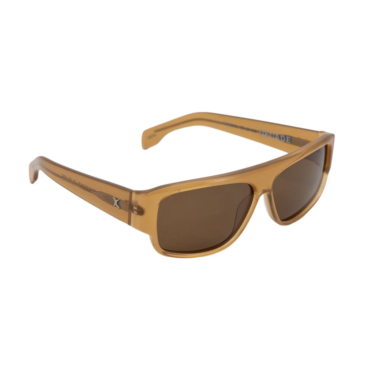 Decade Gordo 80s Sunglasses - Light Brown Acetate/Light Brown CR39