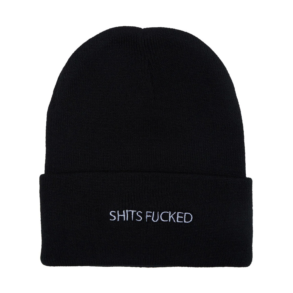 Designer Trash Shits Fucked Beanie - Black
