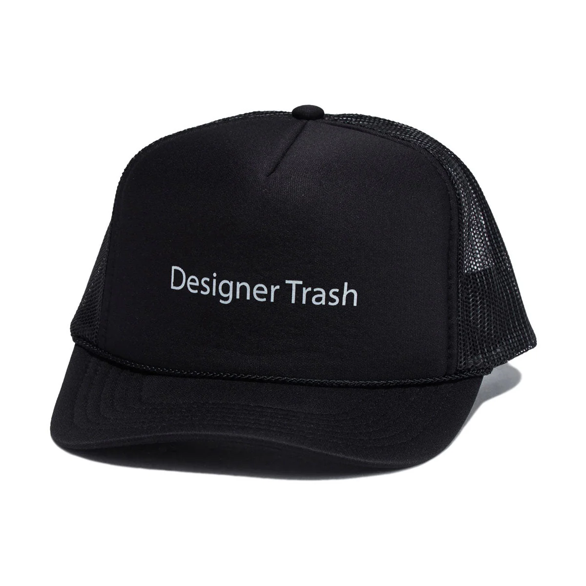 Designer Trash Trucker Hat - Black