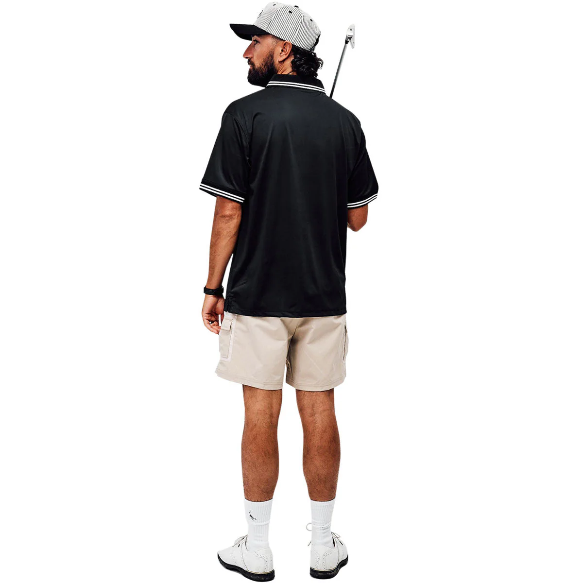 Devereux Skull Caddy Tips Polo Shirt - Black - Image 5