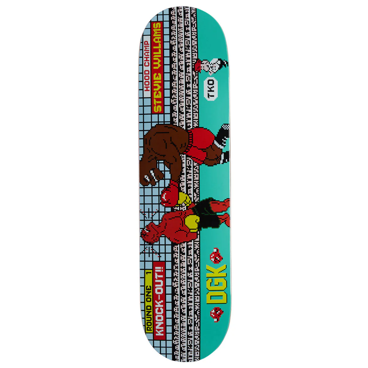DGK 8 Bit TKO Stevie Skateboard Deck - 8.00"