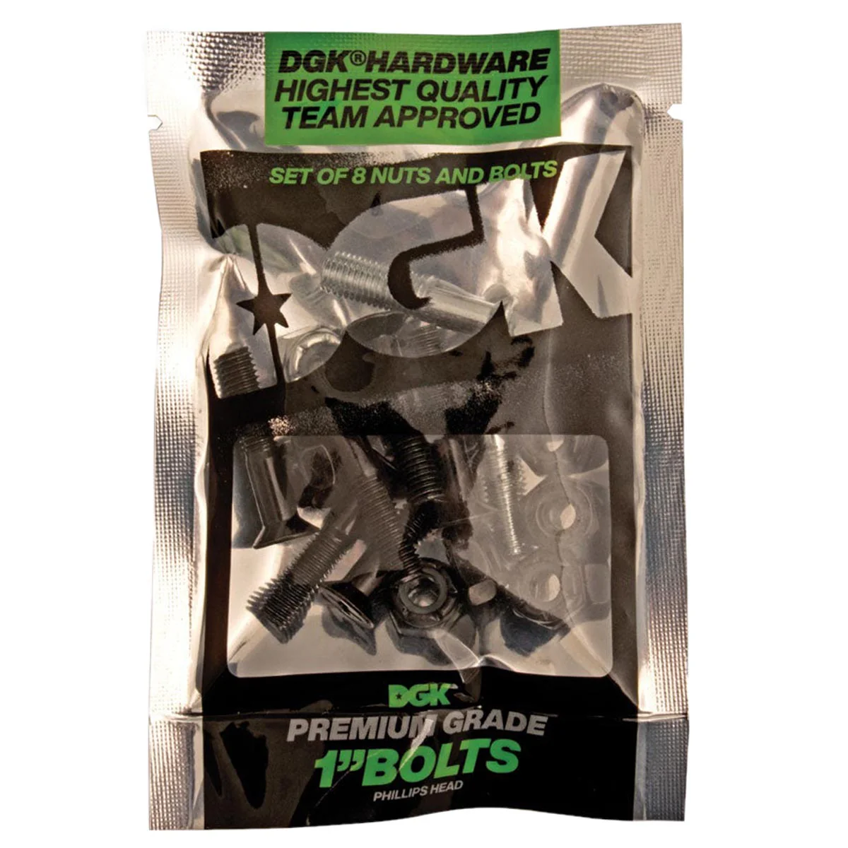 DGK Premium Hardware - Black/Silver - 1" - Image 2