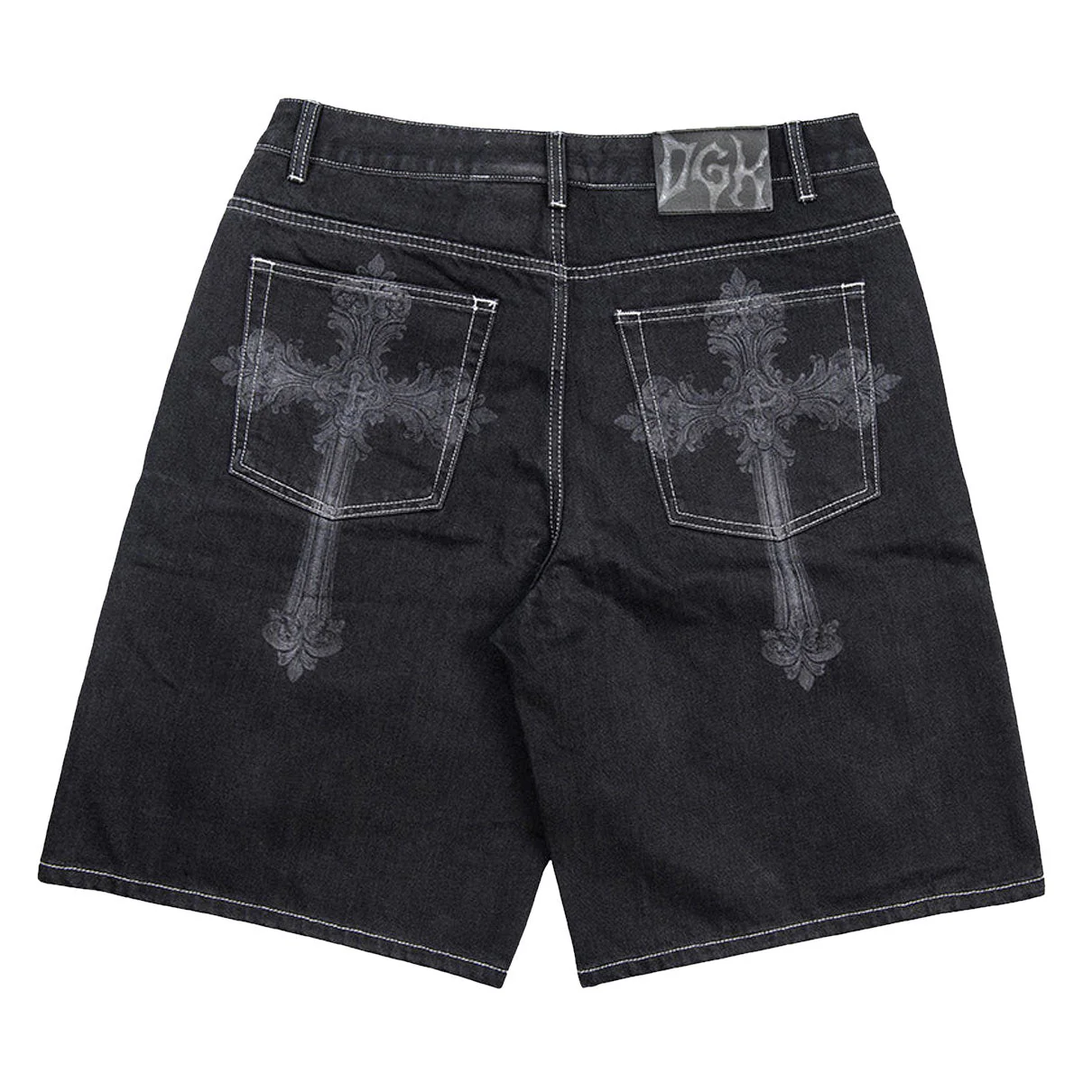 DGK Sovereign Denim Shorts - Washed Black - Image 2