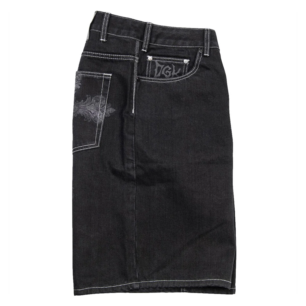 DGK Sovereign Denim Shorts - Washed Black - Image 3