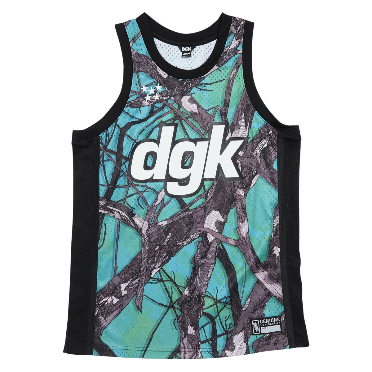 DGK Timber Basketball Jersey Shirt - Tree Camo