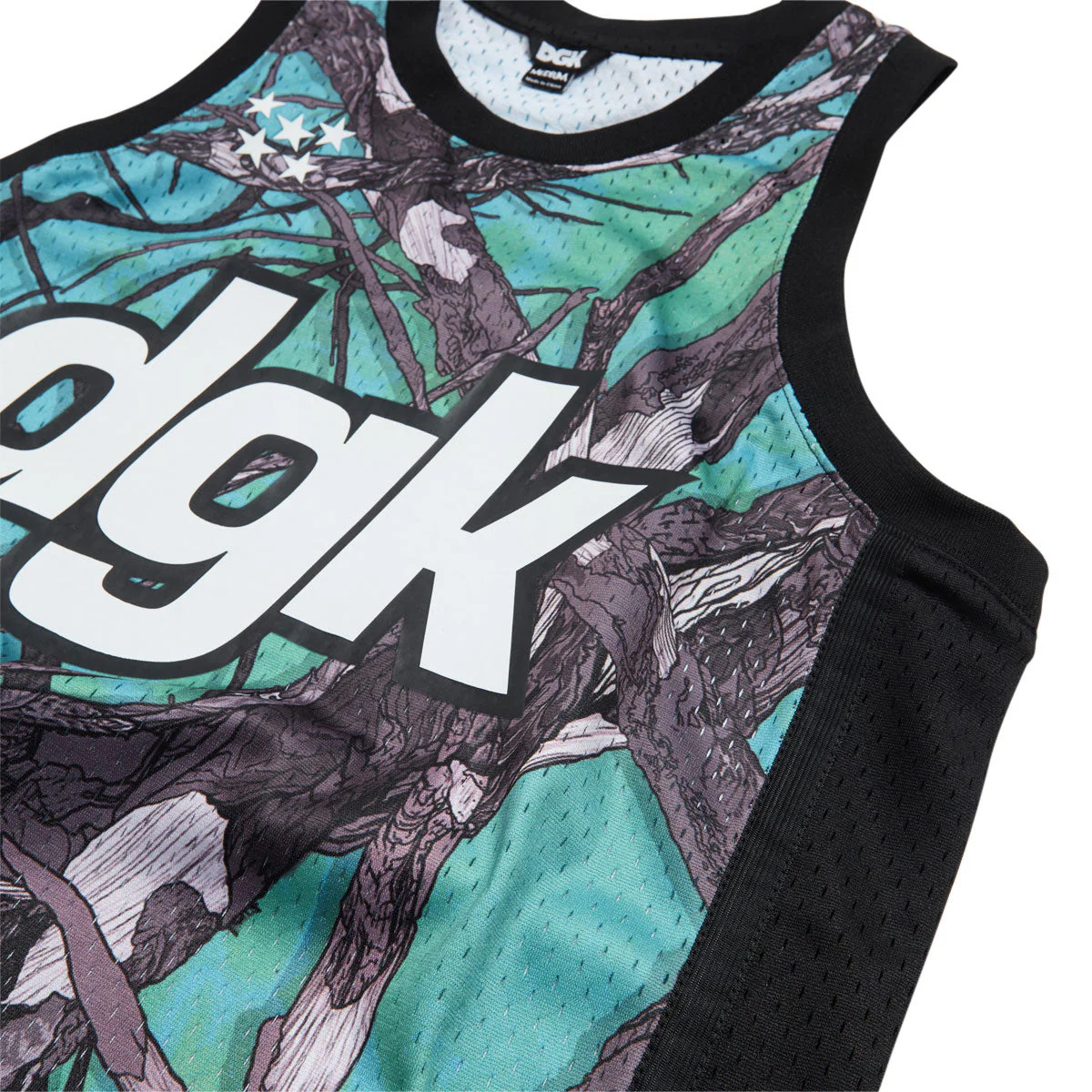 DGK Timber Basketball Jersey Shirt - Tree Camo - Image 3