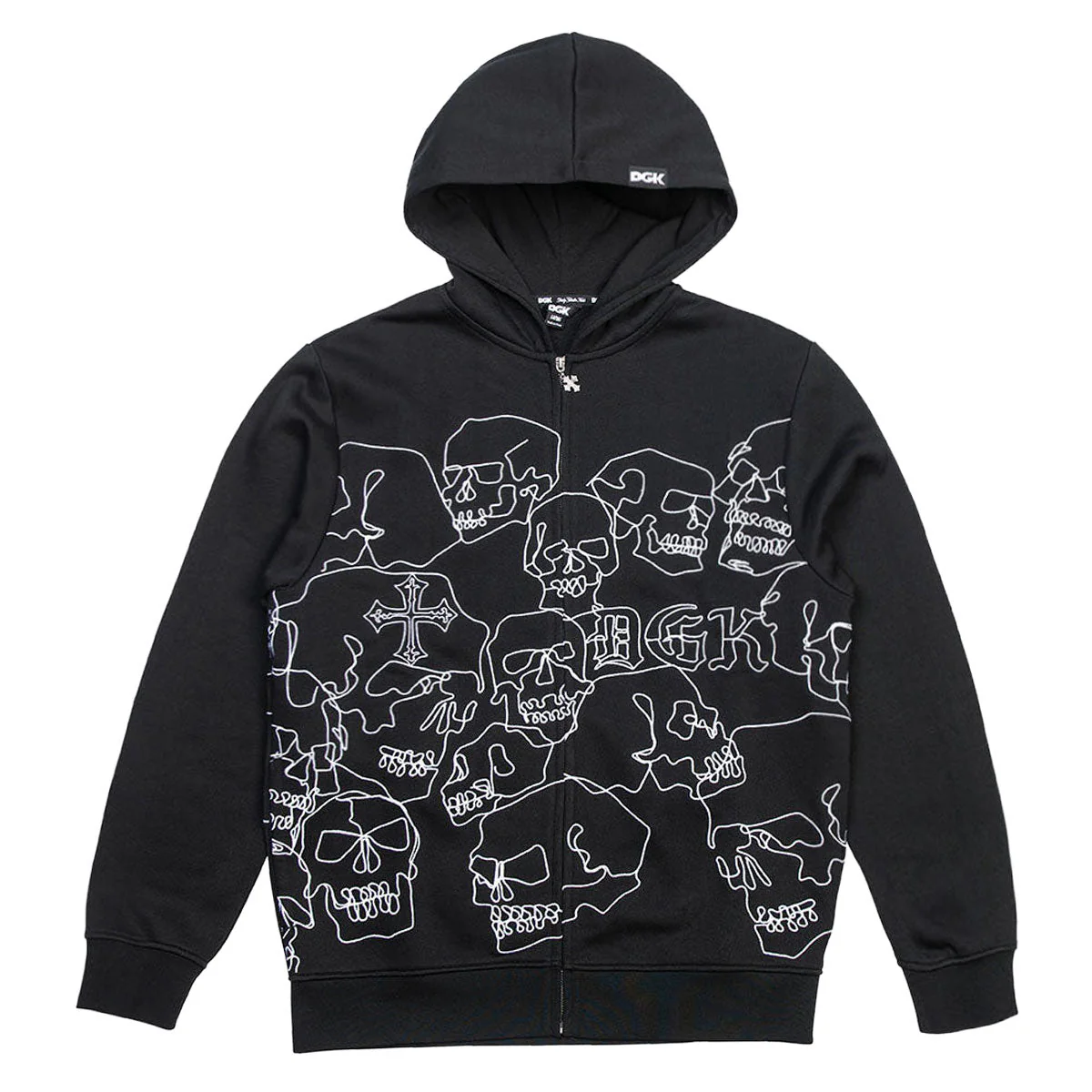 DGK Vault Zip Hoodie - Black