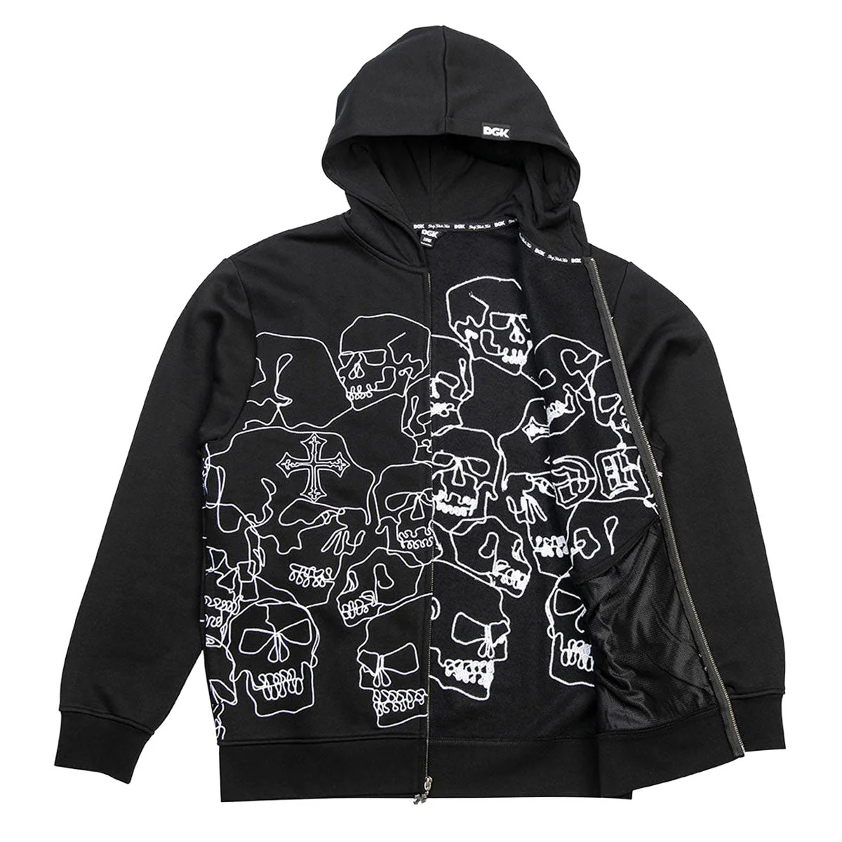 DGK Vault Zip Hoodie - Black - Image 3