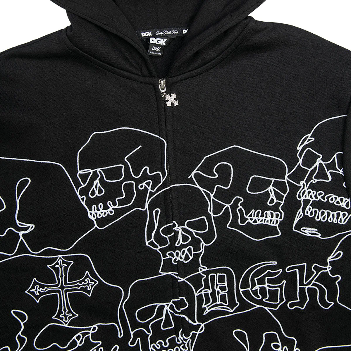 DGK Vault Zip Hoodie - Black - Image 4