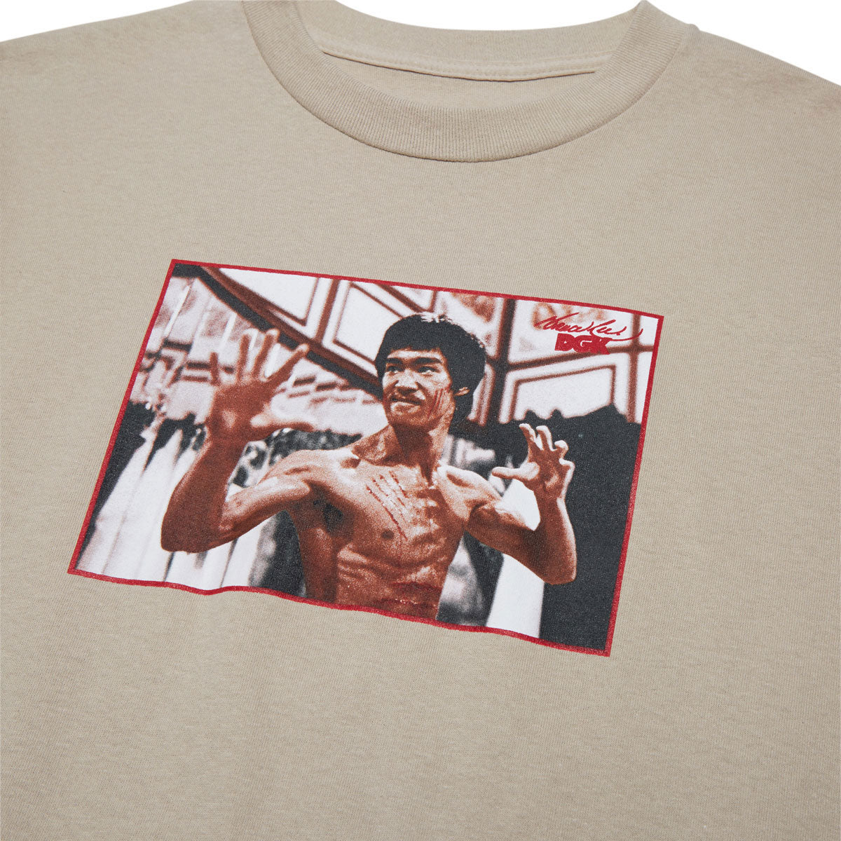 DGK x Bruce Lee Focus T-Shirt - Sand - Image 3