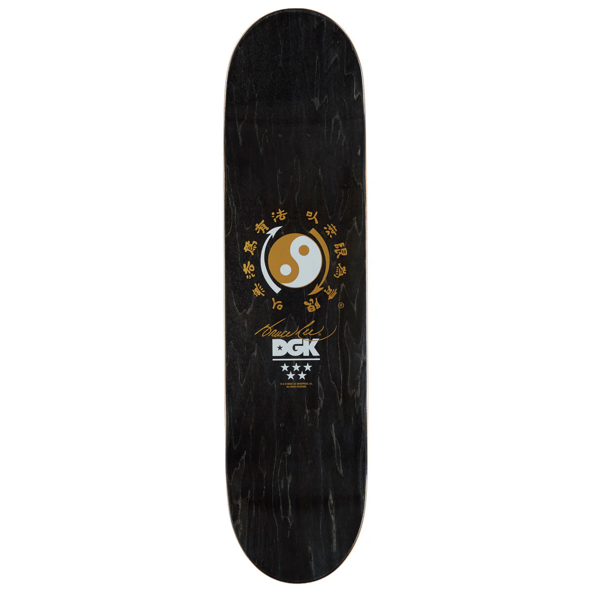 DGK x Bruce Lee Fury Skateboard Deck - Yellow - 8.10" - Image 2