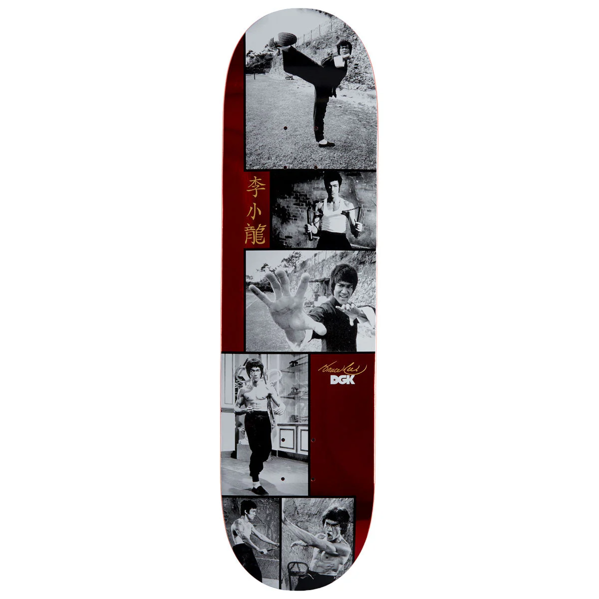 DGK x Bruce Lee Legend Skateboard Deck - Red Foil - 8.50"