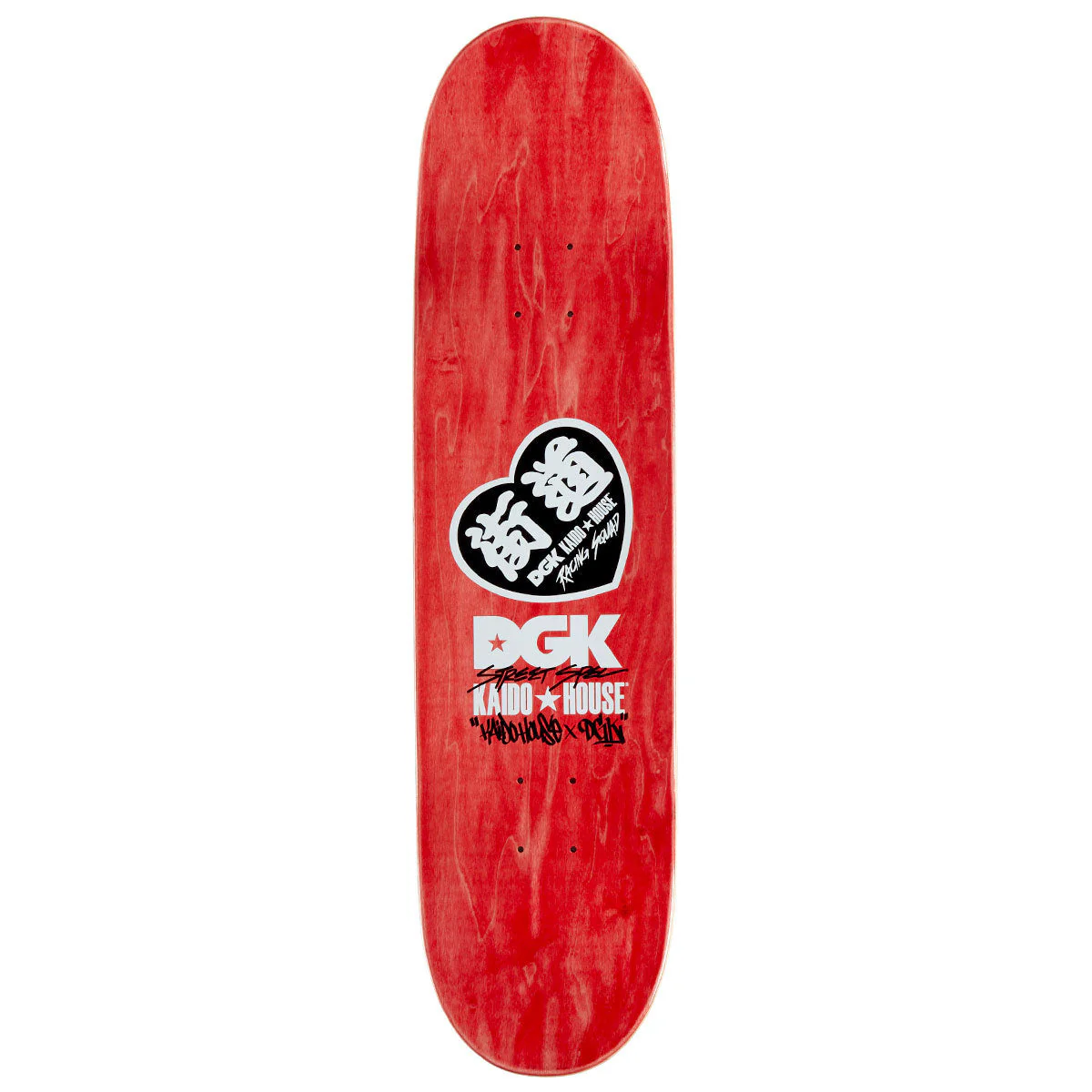 DGK x Kaido House Wide Open Embossed Skateboard Deck - Black - 8.06" - Image 2