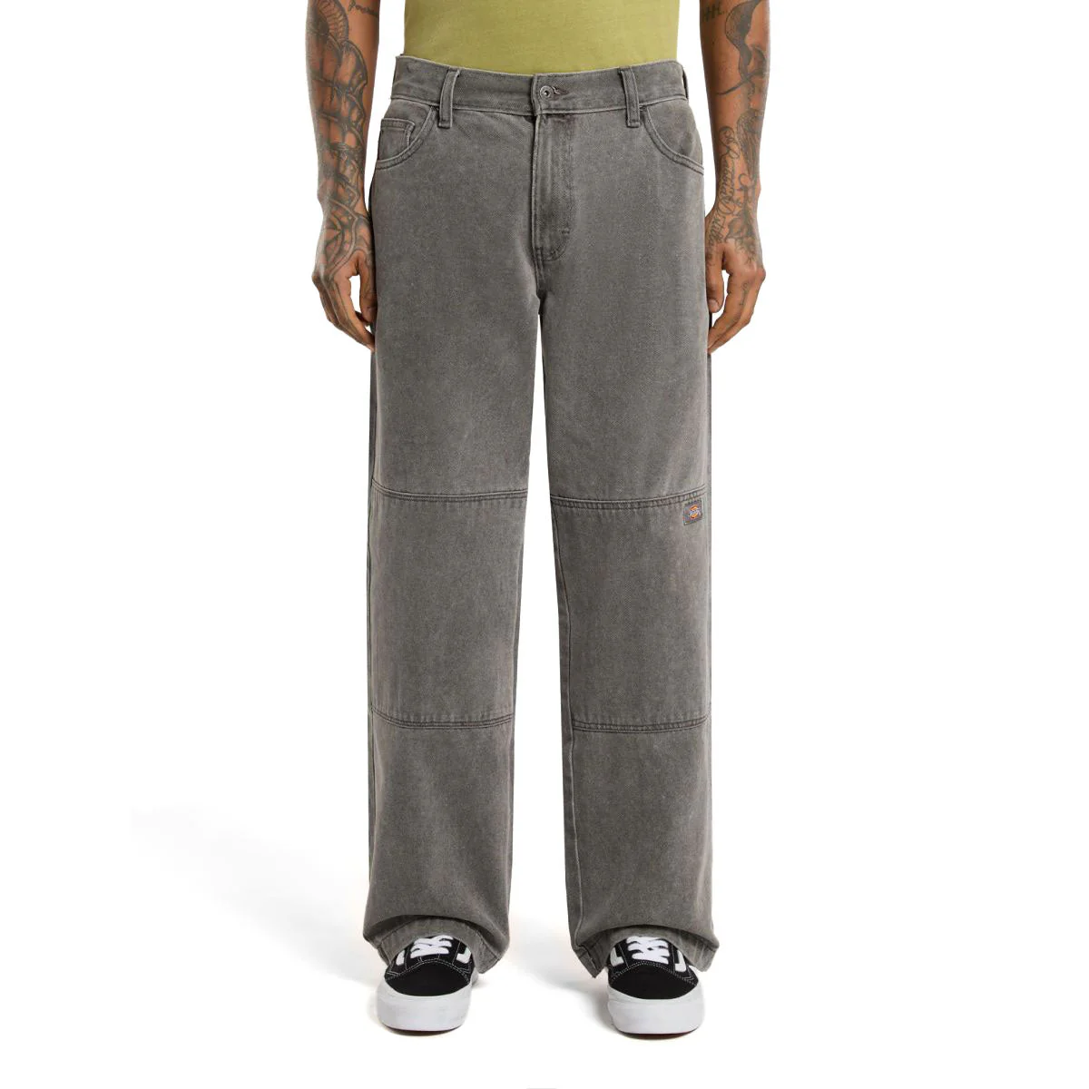 Dickies Double Knee Denim Jeans - Grey Wash Tinited
