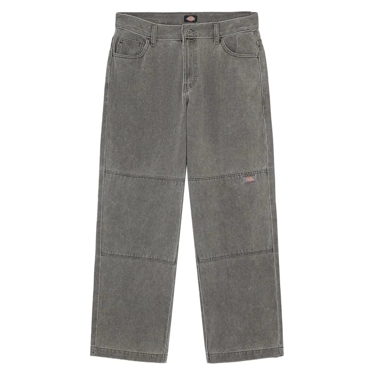 Dickies Double Knee Denim Jeans - Grey Wash Tinited - Image 5